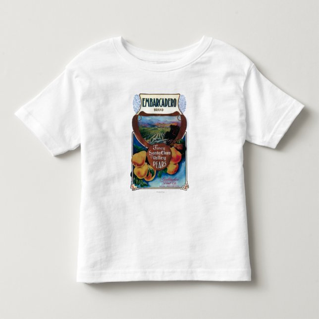 Camiseta Infantil San Jose, etiqueta da pera de (Frente)
