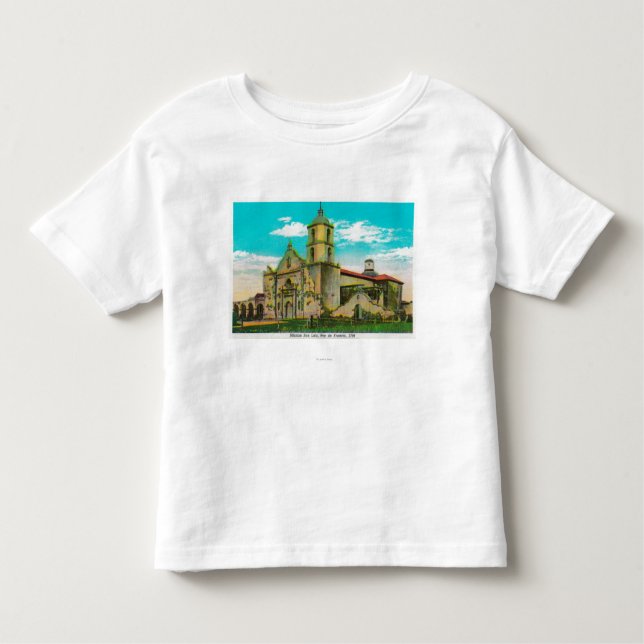 Camiseta Infantil San Luis da missão, Rey de FranciaOceanside, CA (Frente)