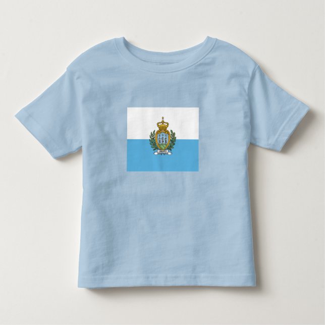 Camiseta Infantil San Marino Flag (Frente)