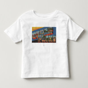 Camiseta Infantil Sandusky, Ohio - Lago Erie - ponto do cedro