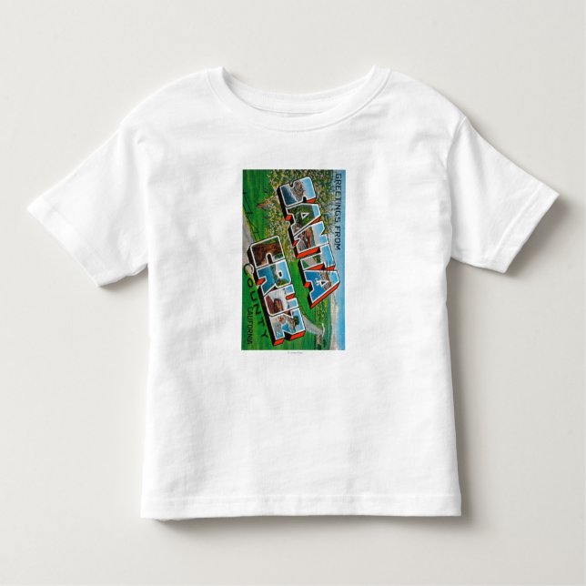 Camiseta Infantil Santa Cruz County, Califórnia (Frente)