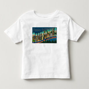 Camiseta Infantil Santa Monica, Califórnia - grandes cenas da letra