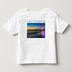 Camiseta Infantil Santa Monica Pier Los Angeles, Califórnia
