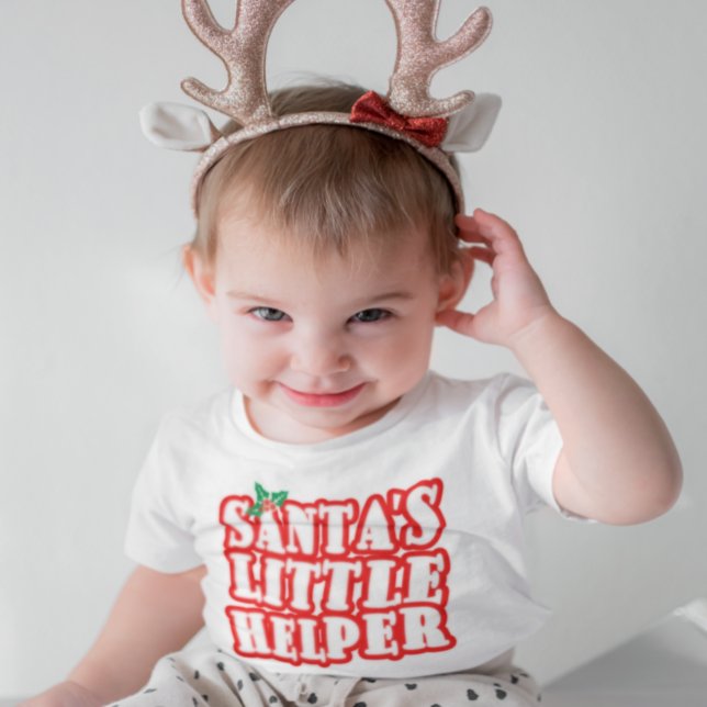 Camiseta Infantil Santas Little Helper (Criador carregado)