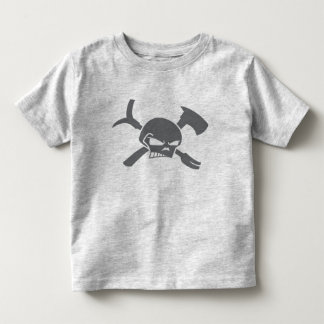 Camiseta Infantil Sapador-bombeiro da criança com crânio