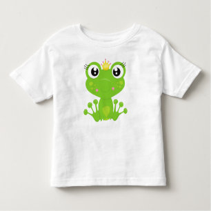 Camiseta Infantil Sapo Bonito, Sapo Verde, Princesa Sapo, Coroa