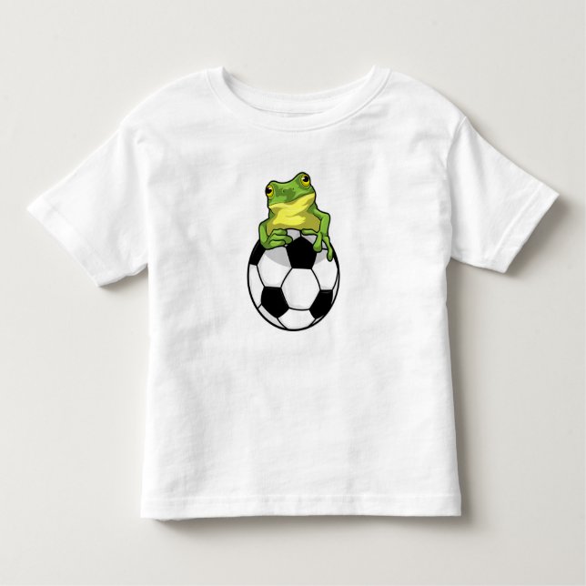 Camiseta Infantil Sapo com bola de futebol (Frente)