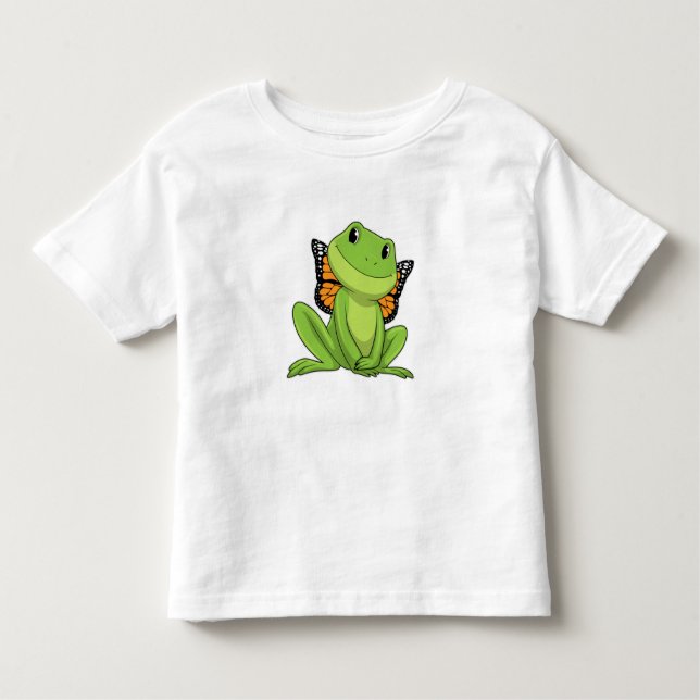 Camiseta Infantil Sapo com borboleta (Frente)