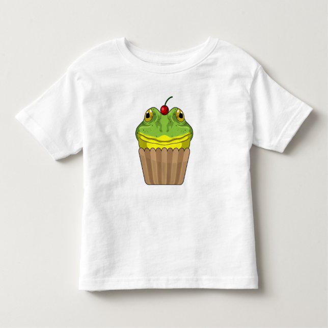 Camiseta Infantil Sapo com Muffin (Frente)