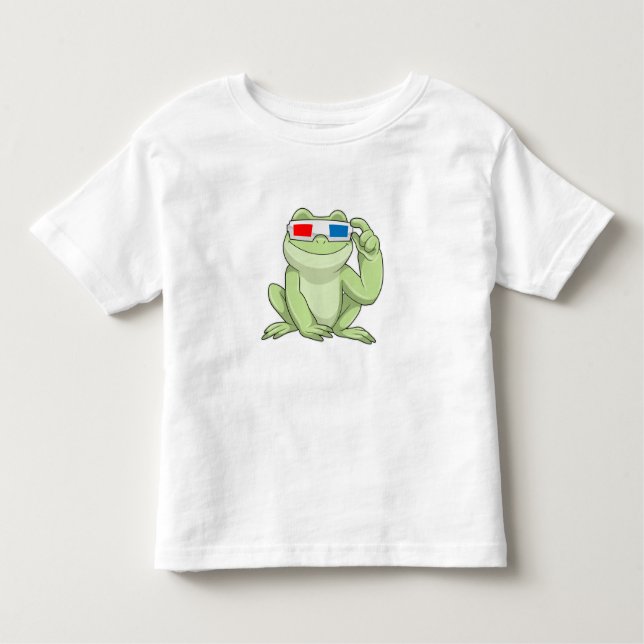 Camiseta Infantil Sapo com óculos (Frente)