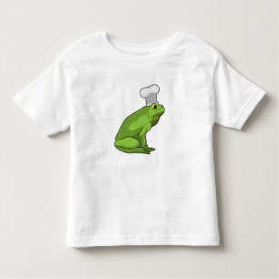 Camiseta Infantil Sapo como cozinhar com chapéu de chef