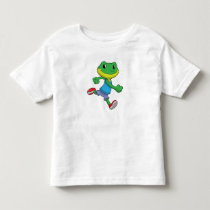 Camiseta Infantil Sapo como Runner em Execução