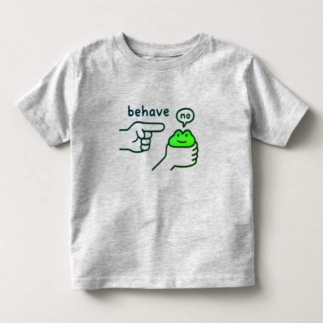 Camiseta Infantil Sapo Desonesto Sapo Engraçado Meme (Frente)