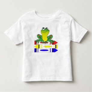 Camiseta Infantil Sapo em Crayons
