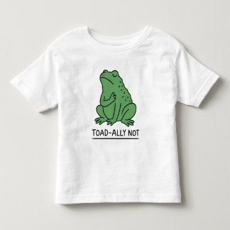 Camiseta Infantil Sapo engraçado aliado, não rã