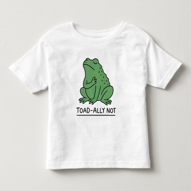 Camiseta Infantil Sapo engraçado aliado, não rã (Frente)