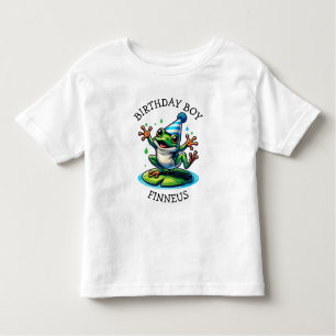Camiseta Infantil Sapo Engraçado Que Pensava Que Era Um Garoto De An