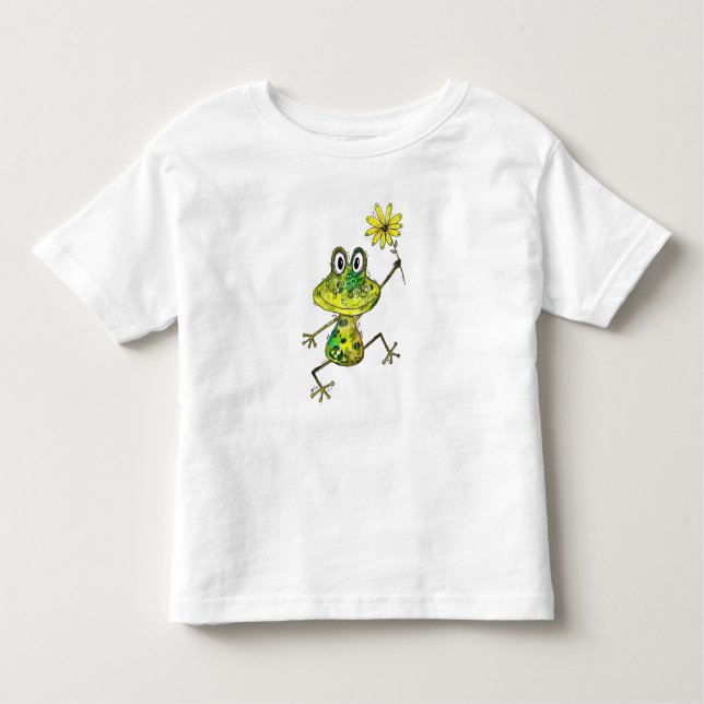 Camiseta Infantil Sapo Feliz e Bonito (Frente)
