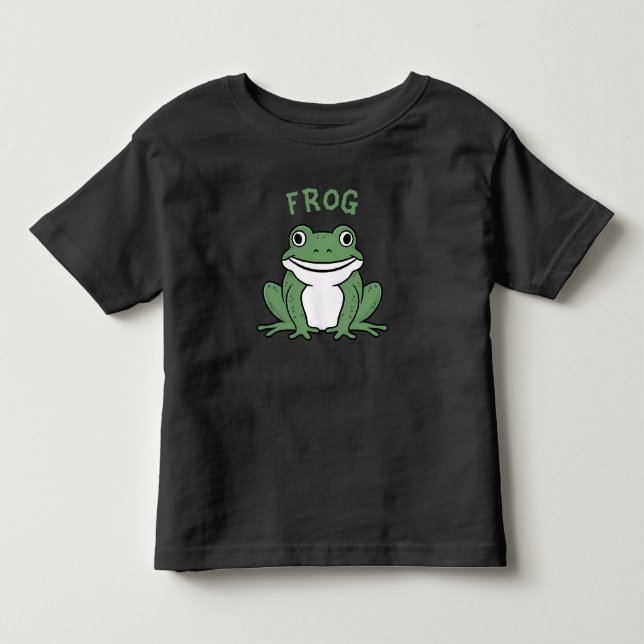 Camiseta Infantil Sapo feliz engraçado (Frente)
