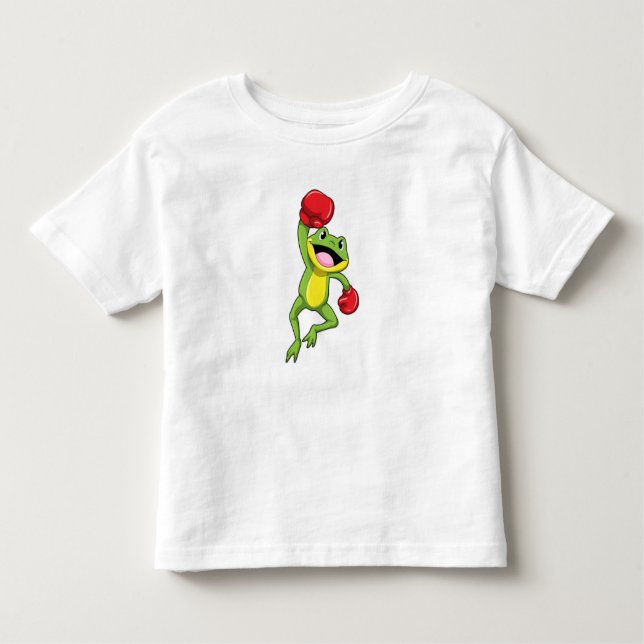 Camiseta Infantil Sapo na caixa com luvas in a box (Frente)