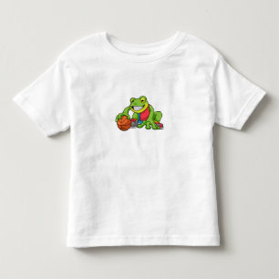 Camiseta Infantil Sapo no Esporte com Basquete