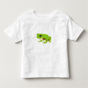 Camiseta Infantil Sapo verde-branca