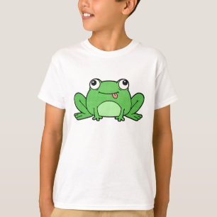 Camiseta Infantil Sapo Verde de Desenho Animado Fo