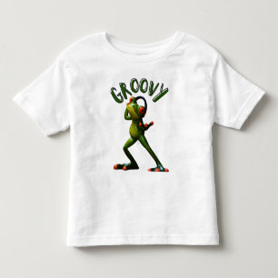 Camiseta Infantil Sapo Verde Groovy