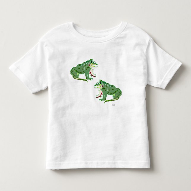 Camiseta Infantil Sapos de T-shirts (Frente)