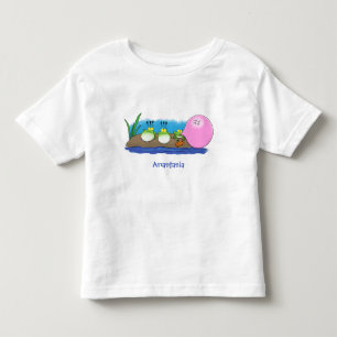 Camiseta Infantil sapos engraçados bonitos ilustram desenhos animad