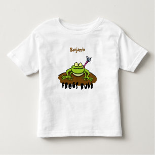 Camiseta Infantil Sapos governam desenho animado do sapo verde