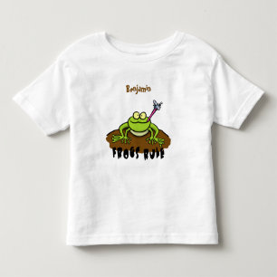 Camiseta Infantil Sapos governam desenho de sapo verde