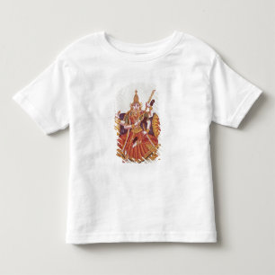 Camiseta Infantil Saratheswathee, deusa hindu da aprendizagem