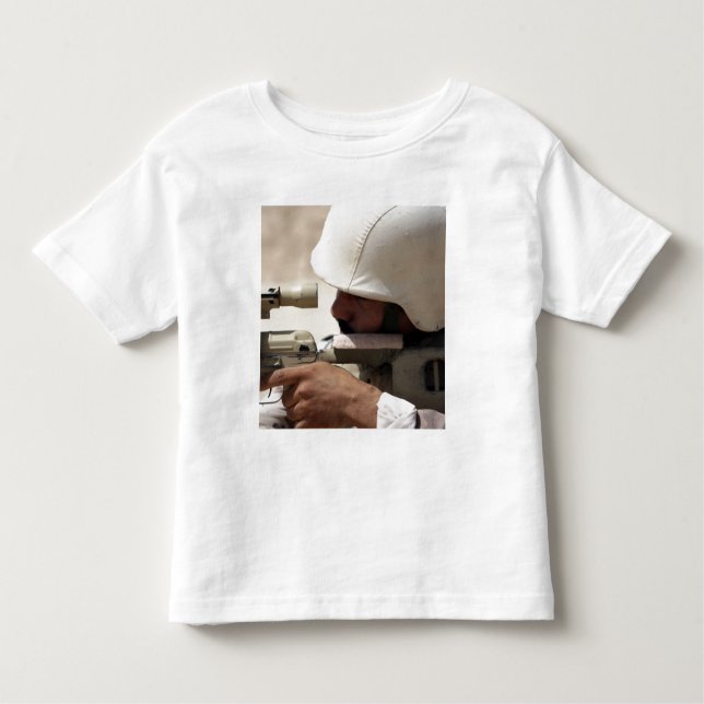 Camiseta Infantil Sargento do Exército iraquiano em mira (Frente)