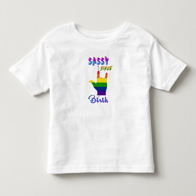 Camiseta Infantil Sassy Desde o Nascimento (Frente)