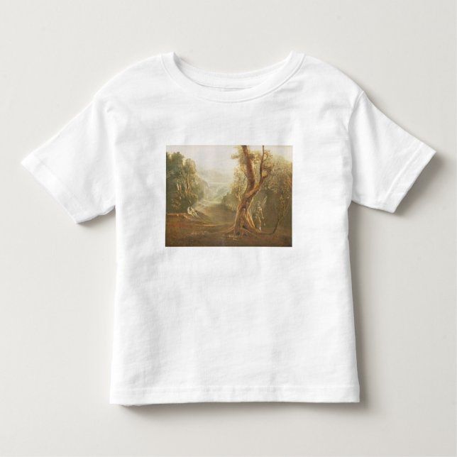 Camiseta Infantil Satã que contempla Adam e véspera no paraíso, de (Frente)