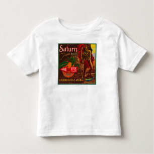 Camiseta Infantil Saturn LabelUpland alaranjado, CA