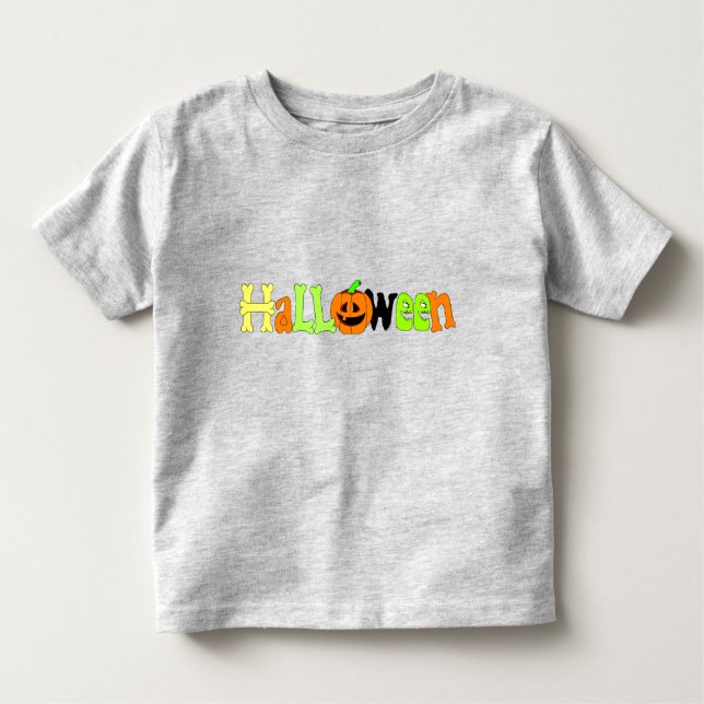 Camiseta Infantil Saudação de Halloween (Frente)