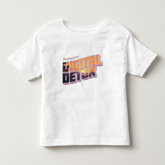 Camiseta Infantil Saudações do Digital Detox (Frente)