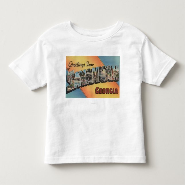 Camiseta Infantil Savana, Geórgia - grandes cenas da letra (Frente)