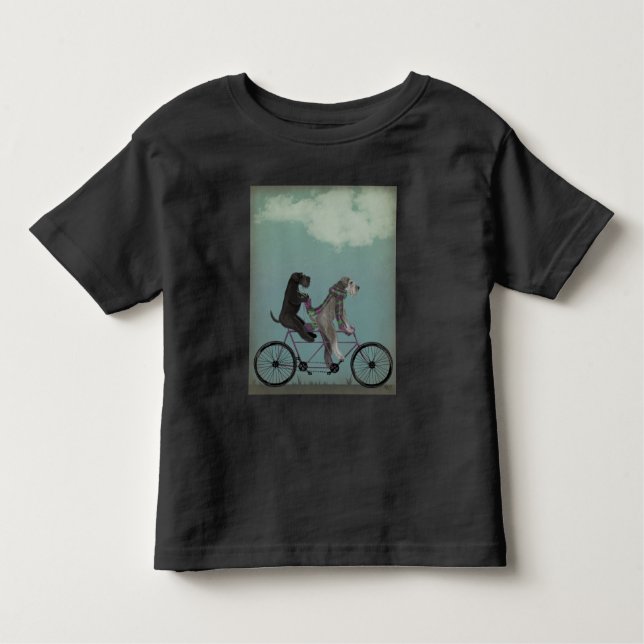 Camiseta Infantil Schnauzer Tandem (Frente)