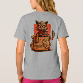 Camiseta Infantil Schrodinger's Zombie Cat - Back