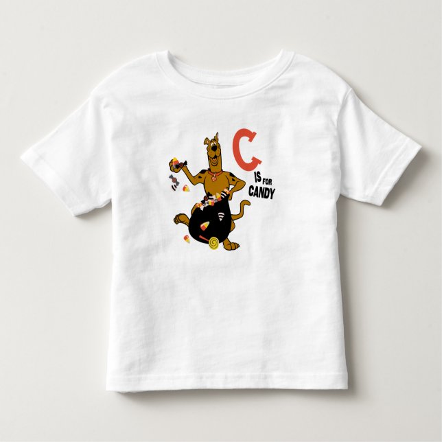Camiseta Infantil Scooby-Doo | C é destinado ao doce (Frente)