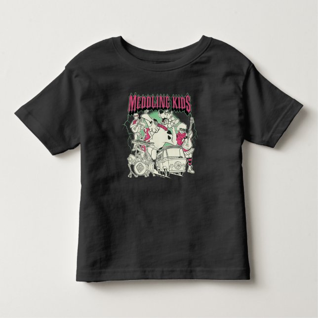 Camiseta Infantil Scooby-Doo e Gang Meddling Kids Punk Banda (Frente)
