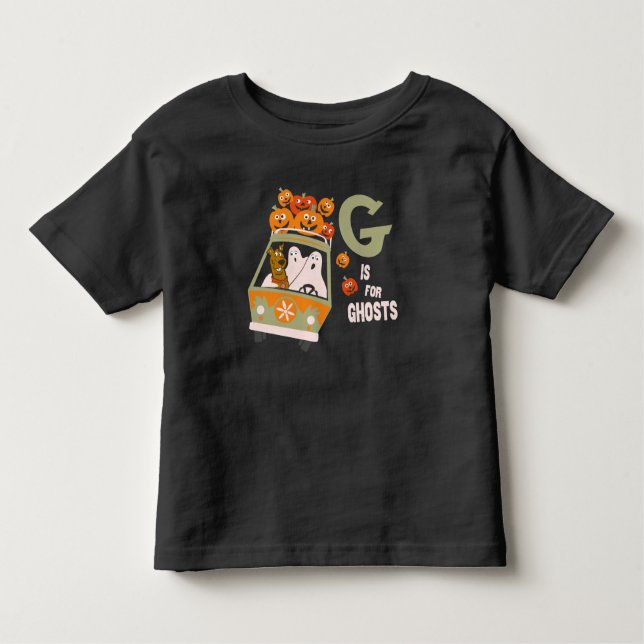 Camiseta Infantil Scooby-Doo | G é para Fantasmas (Frente)