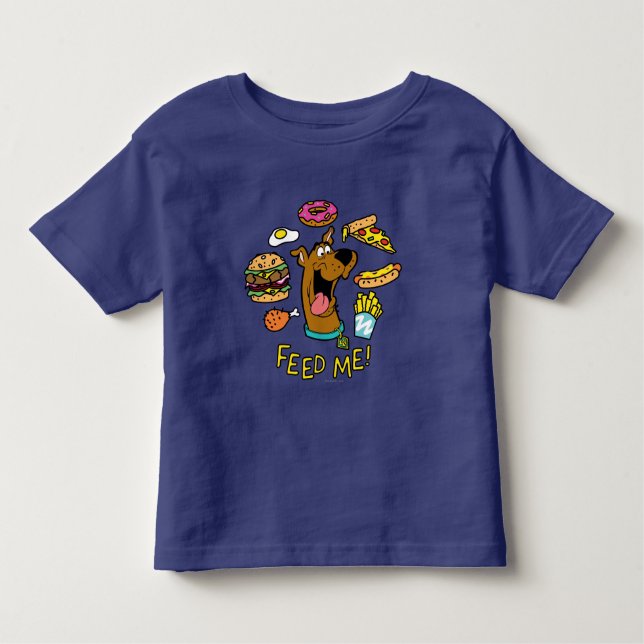 Camiseta Infantil Scooby-Doo Me Alimenta! (Frente)