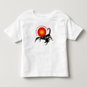 Camiseta Infantil Scorpiun 24 october fin 22 alpargata November