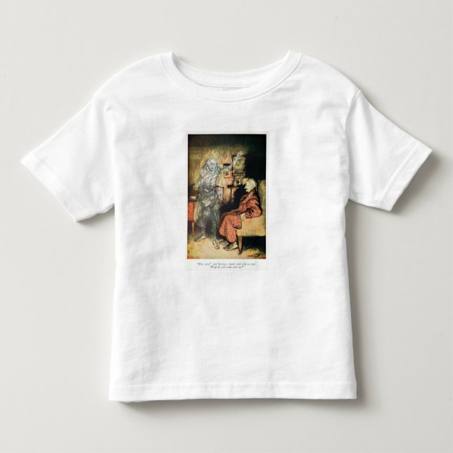 Camiseta Infantil Scrooge e o fantasma de Marley (Frente)