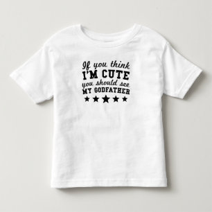 Camiseta Infantil Se você pensa que eu sou bonito você deve ver me