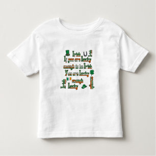 Camiseta Infantil Se você tiver sorte de ser irlandês